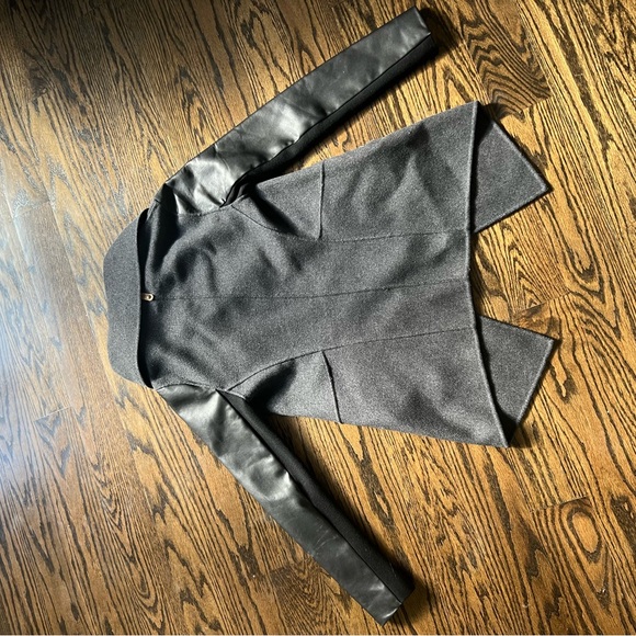 MACKAGE Vane Jacket Asymmetrical - wool and leather xs - Picture 5 of 9